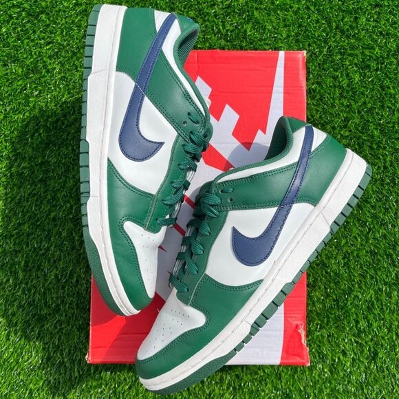 Nike Dunk Low Gorge ‘ Green  Midnight Navy Women Sneakers - Picture 1 of 5